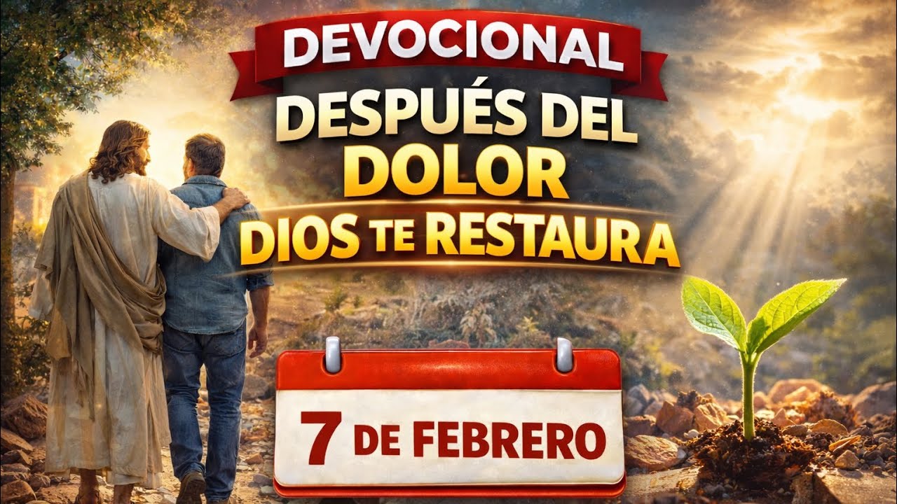 7 de febrero | Devocional de hoy | Despues del dolor Dios te restaura 