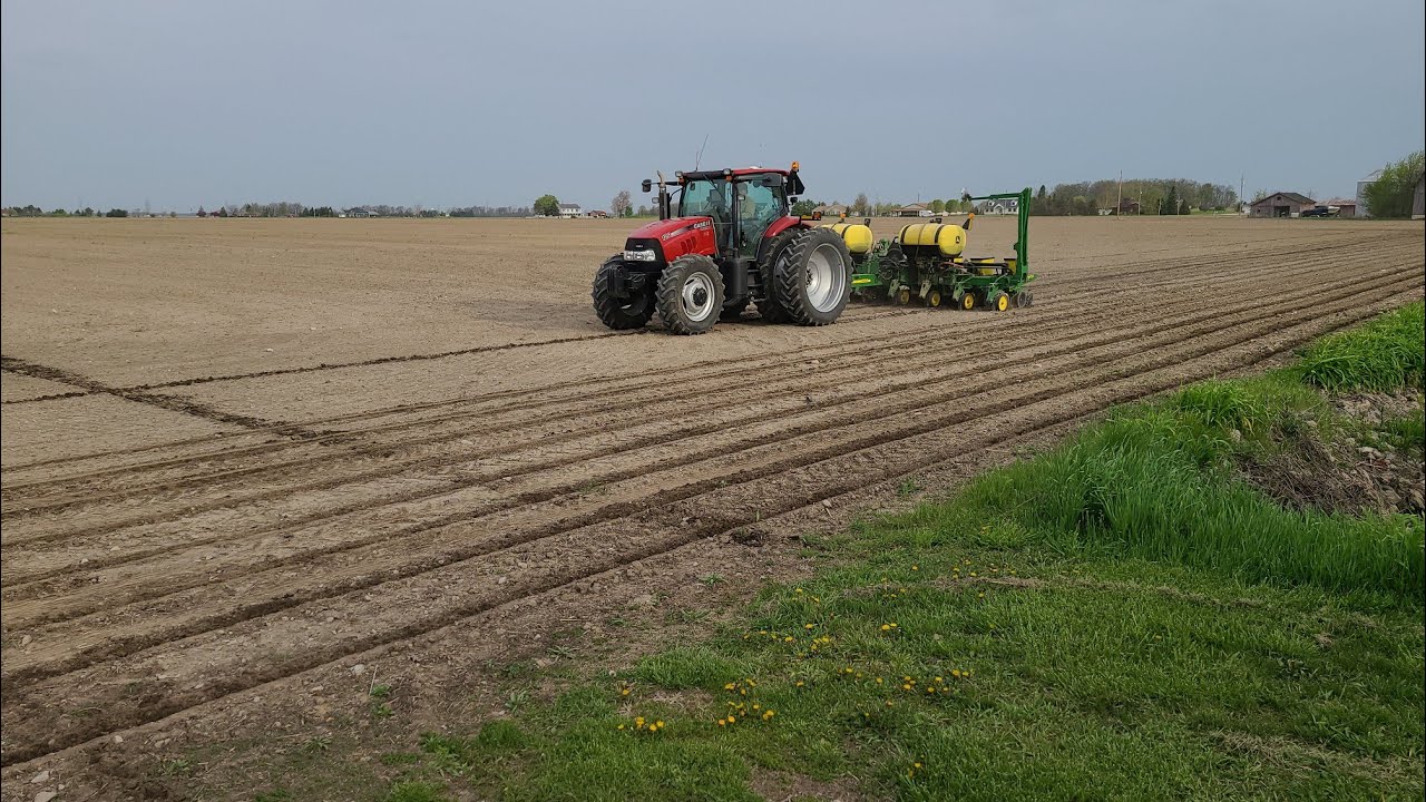 Planting corn and racing the rain