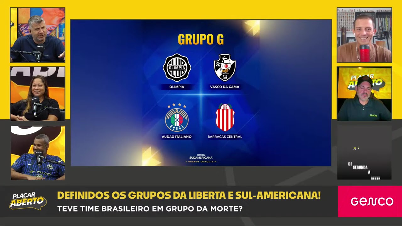 SUL-AMERICANA: QUAL BRASILEIRO PEGOU O GRUPO MAIS FÁCIL? | Corte do Placar Aberto