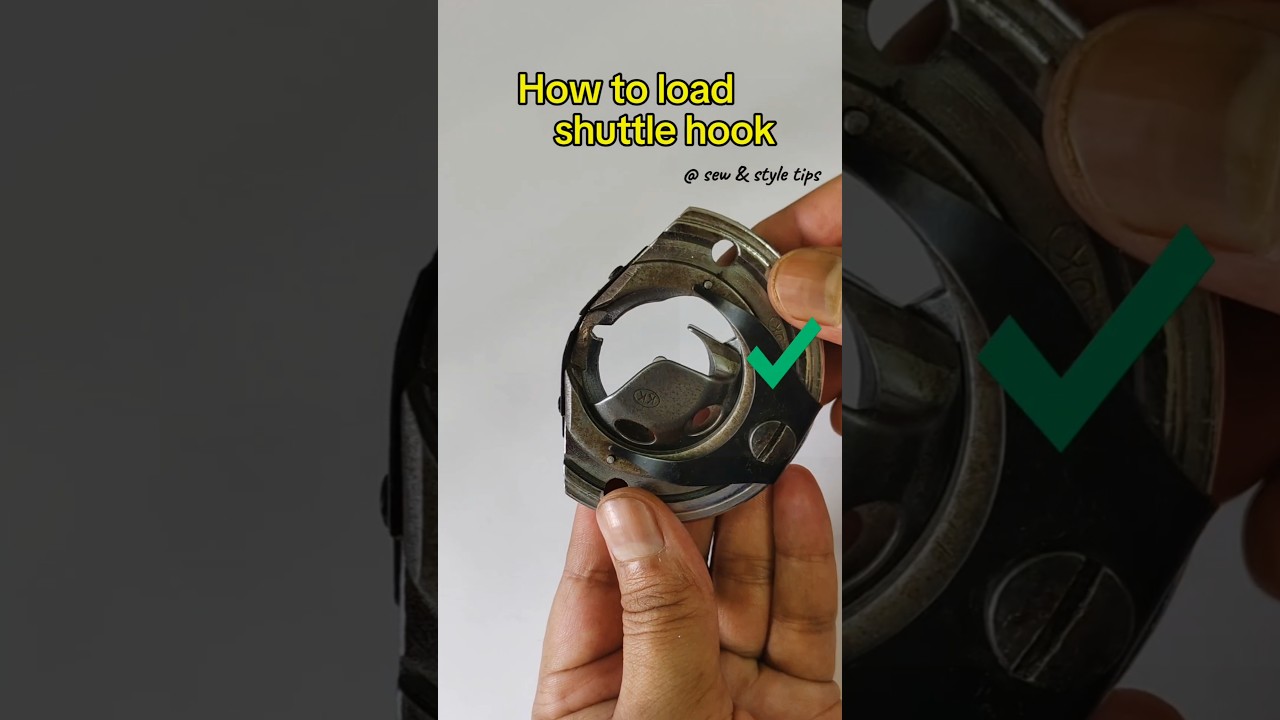 Shuttle hook loading for beginners ✅ #sewingmachinerepair #sewingmachine #ussewtips #sewinghacks