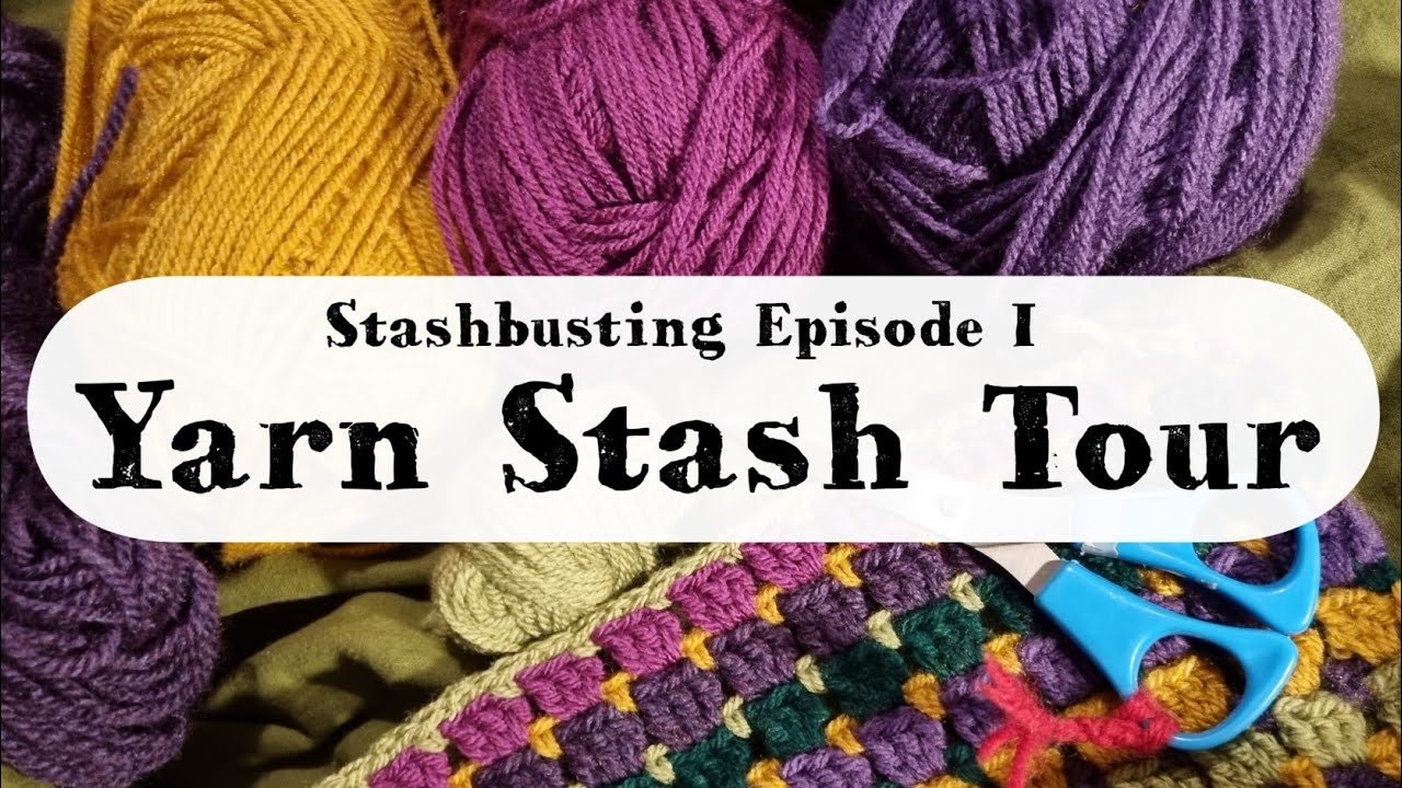 Organising my yarn stash 🧶 Stashbusting Episode 1 #knittingpodcast