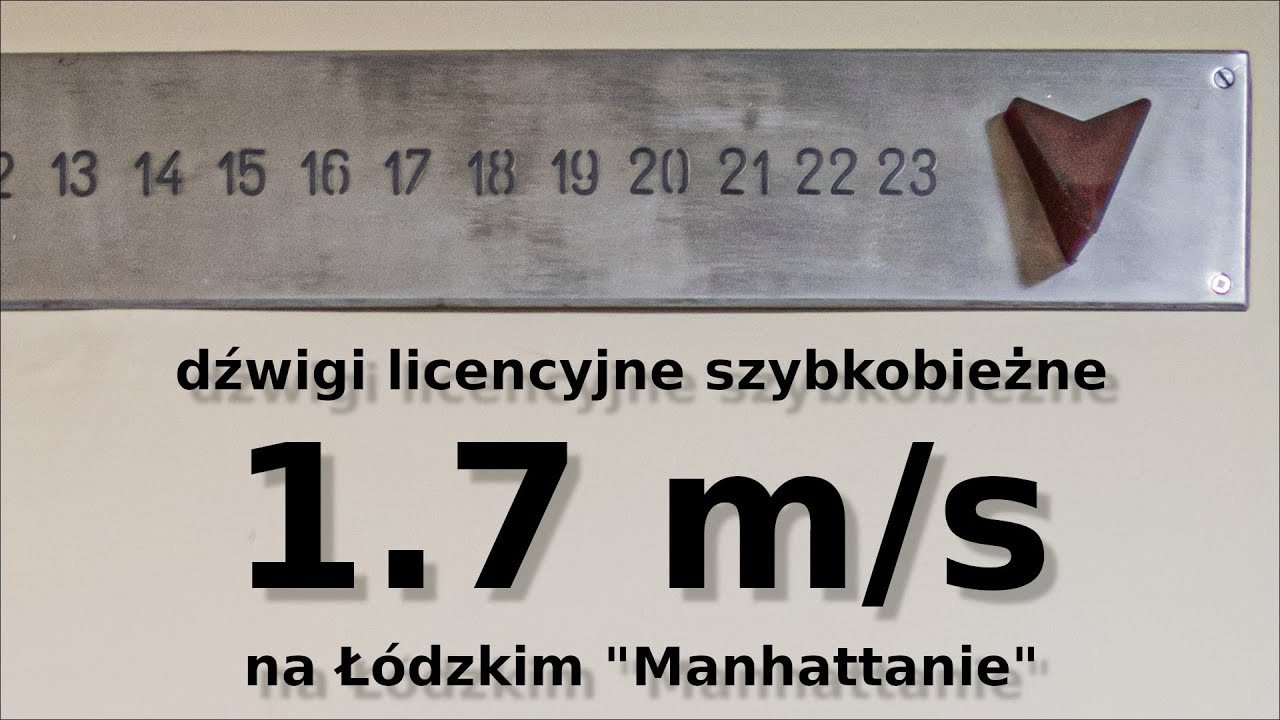 Dźwigi szybkobieżne, czyli Ward-Leonard i 1.7 m/s.