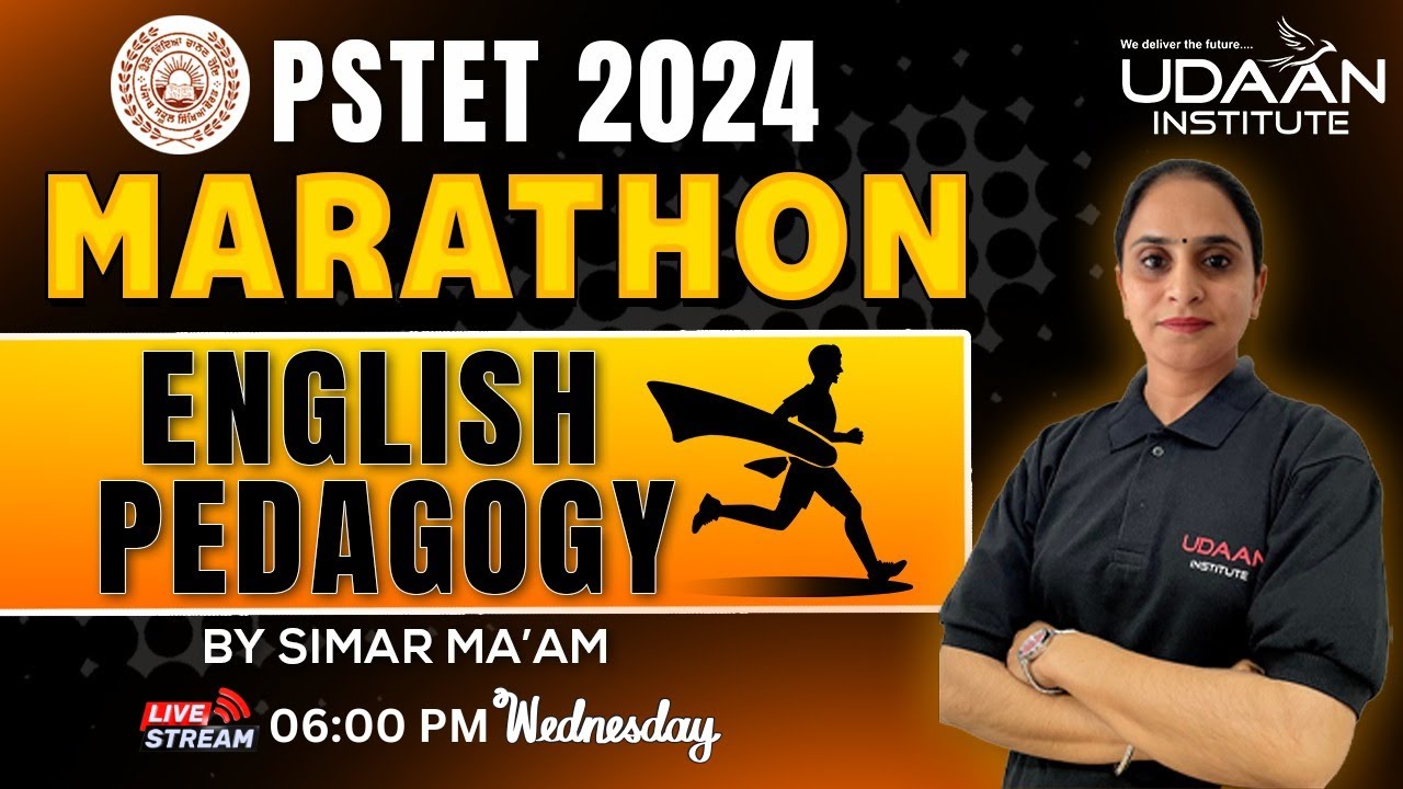 🔴Live | English Pedagogy | Marathon Class | PSTET 2024 | Wednesday | 06:00 PM | By Simar Ma'am