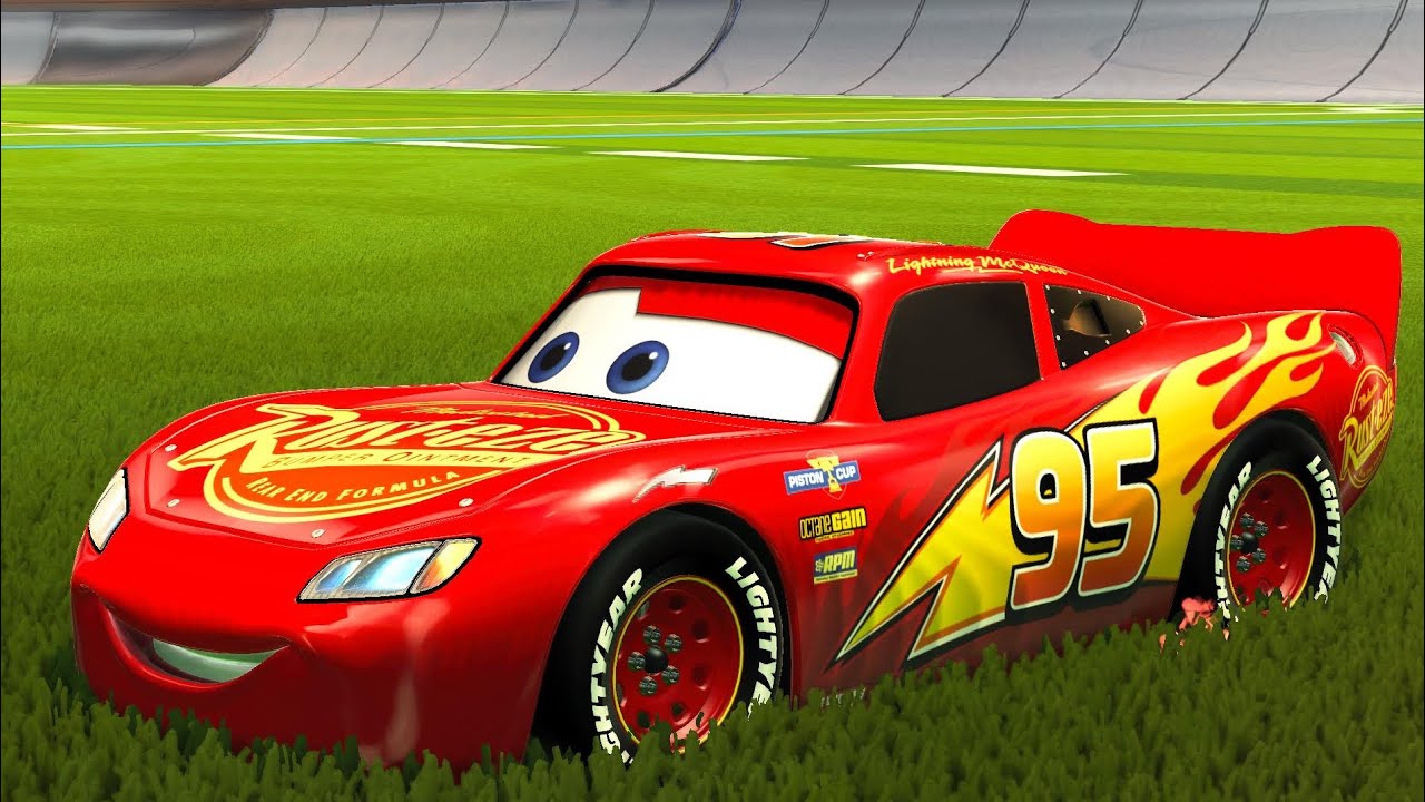 Rocket League con Rayo mcqueen #rocketleague #rocketleagueclips #cars #gaming #viral 