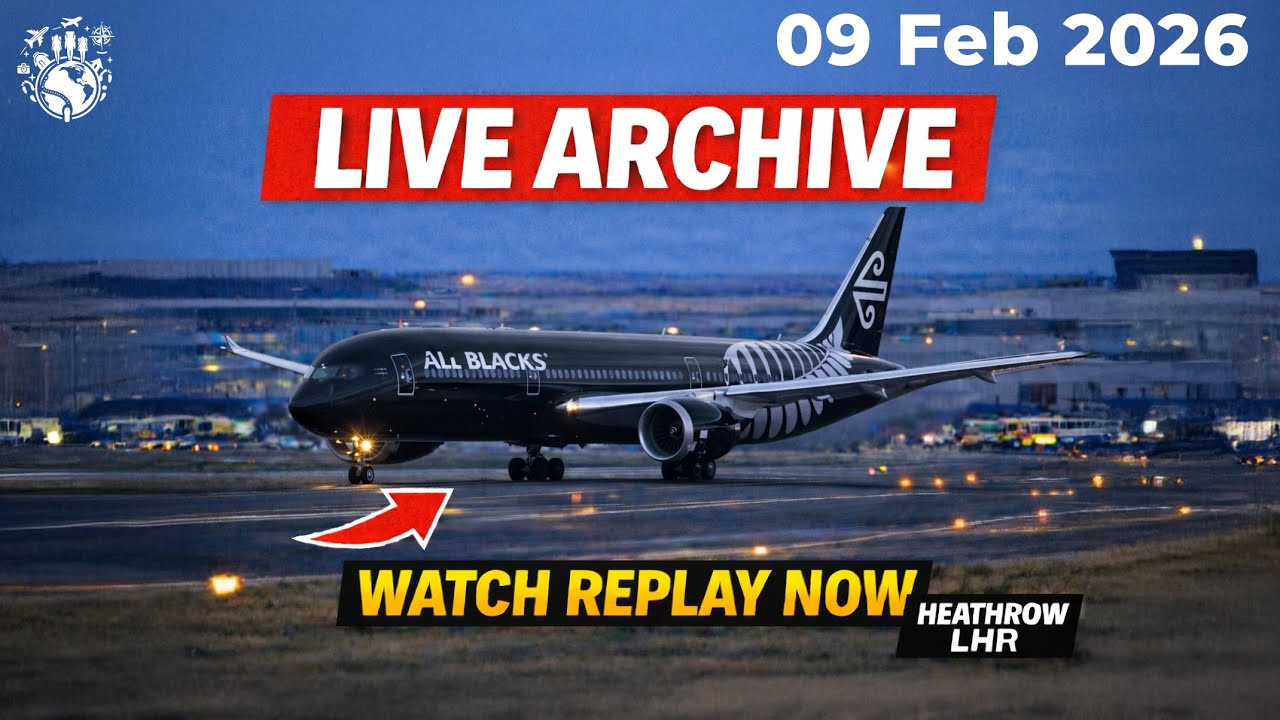 🔴 LIVE 24/7: PTZ CCTV Heathrow Airport Plane Spotting ✈️ Real-Time Aircraft Landings Takeoffs (LHR)