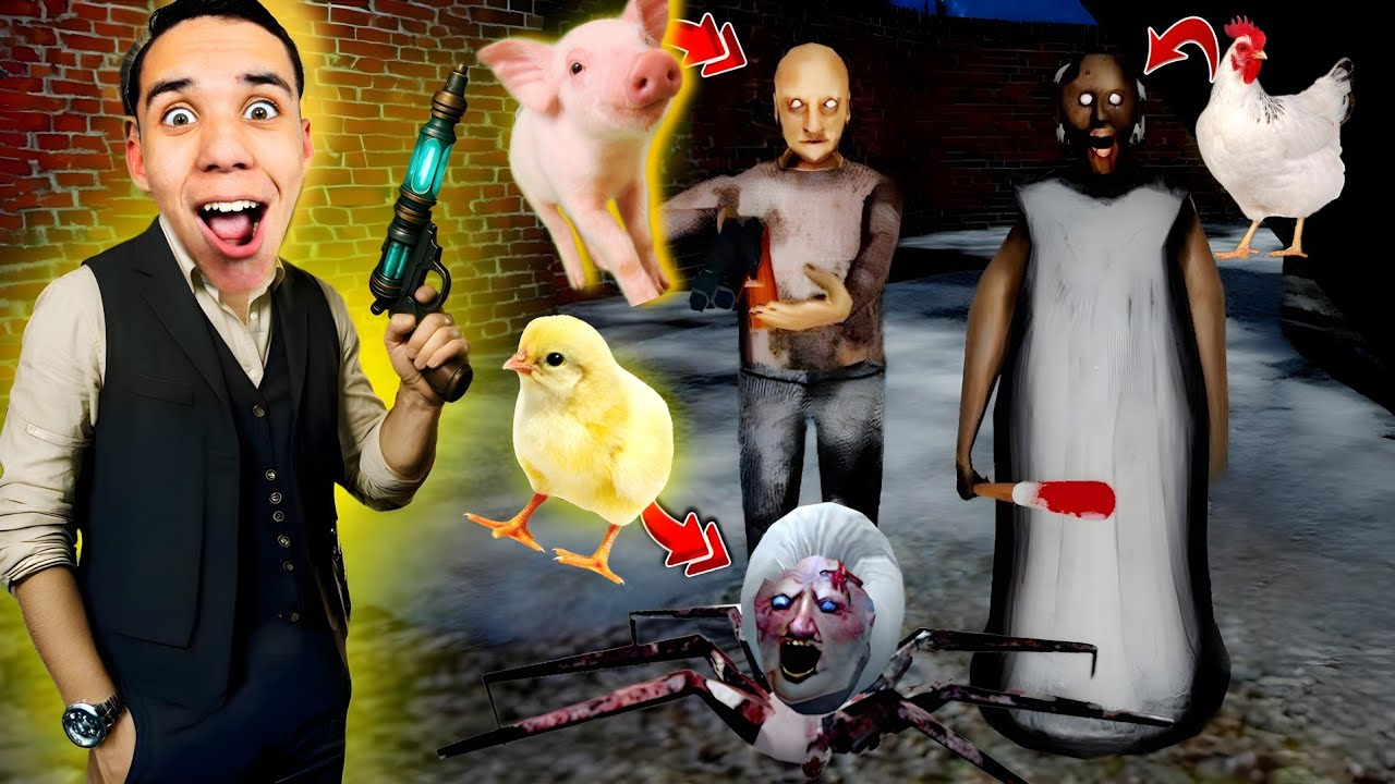 GRANNY VIROU GALINHA 🐔 🤣😂 granny 3 remake