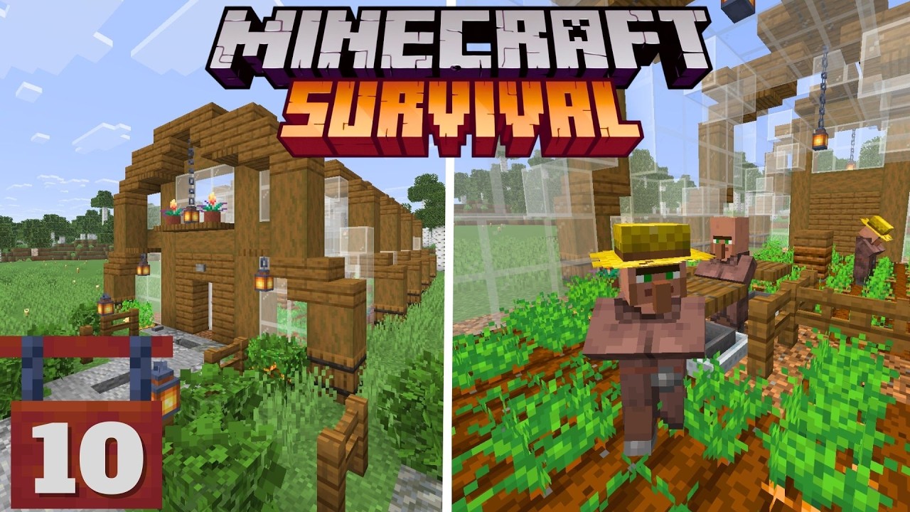 TAM OTOMATİK PATATES VE HAVUÇ FARMI! | Minecraft Survival 10