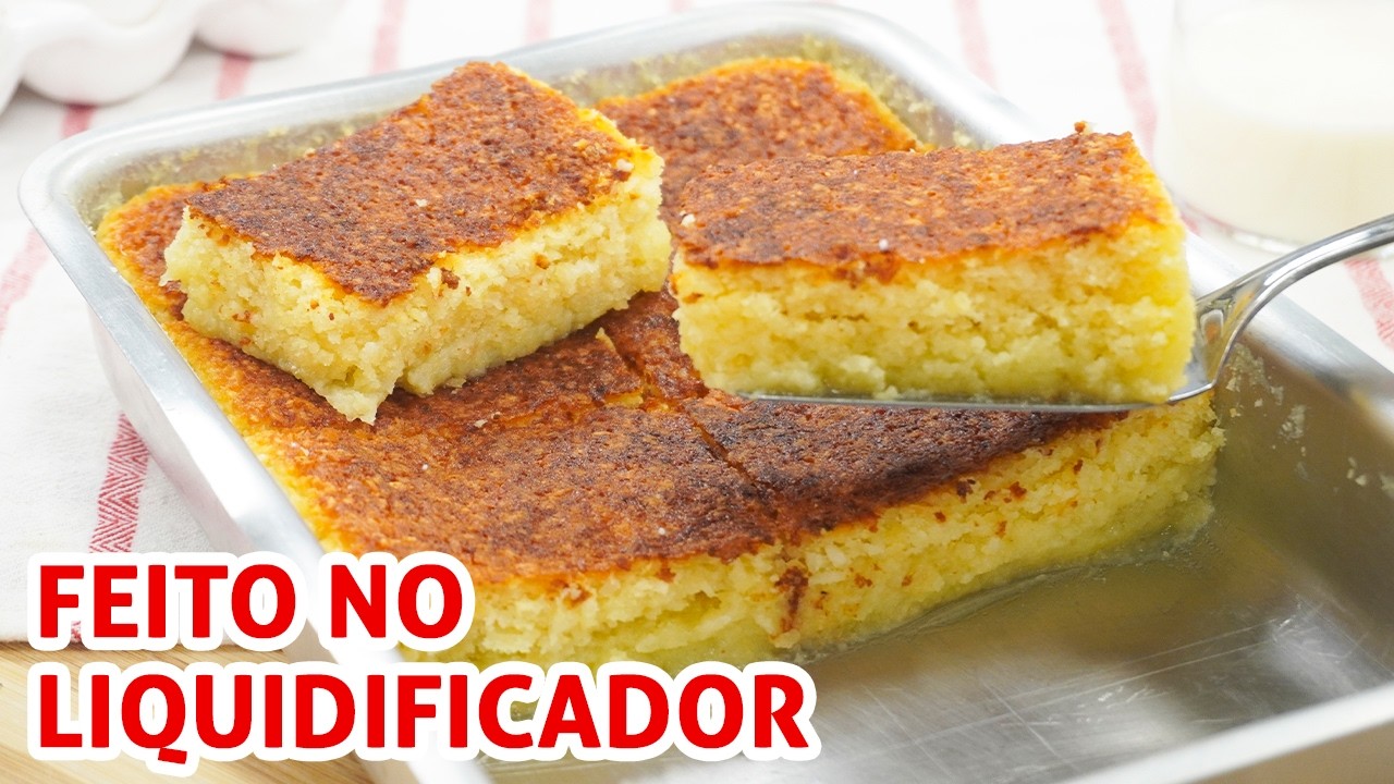 Bolo Bombocado de liquidificador Cremoso | Receita
