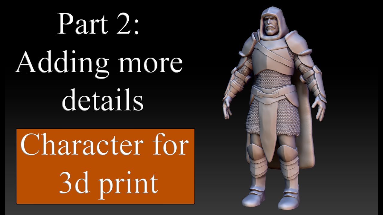 A character for 3d print part 2 - Armor parts | Speedsculpt in Zbrush