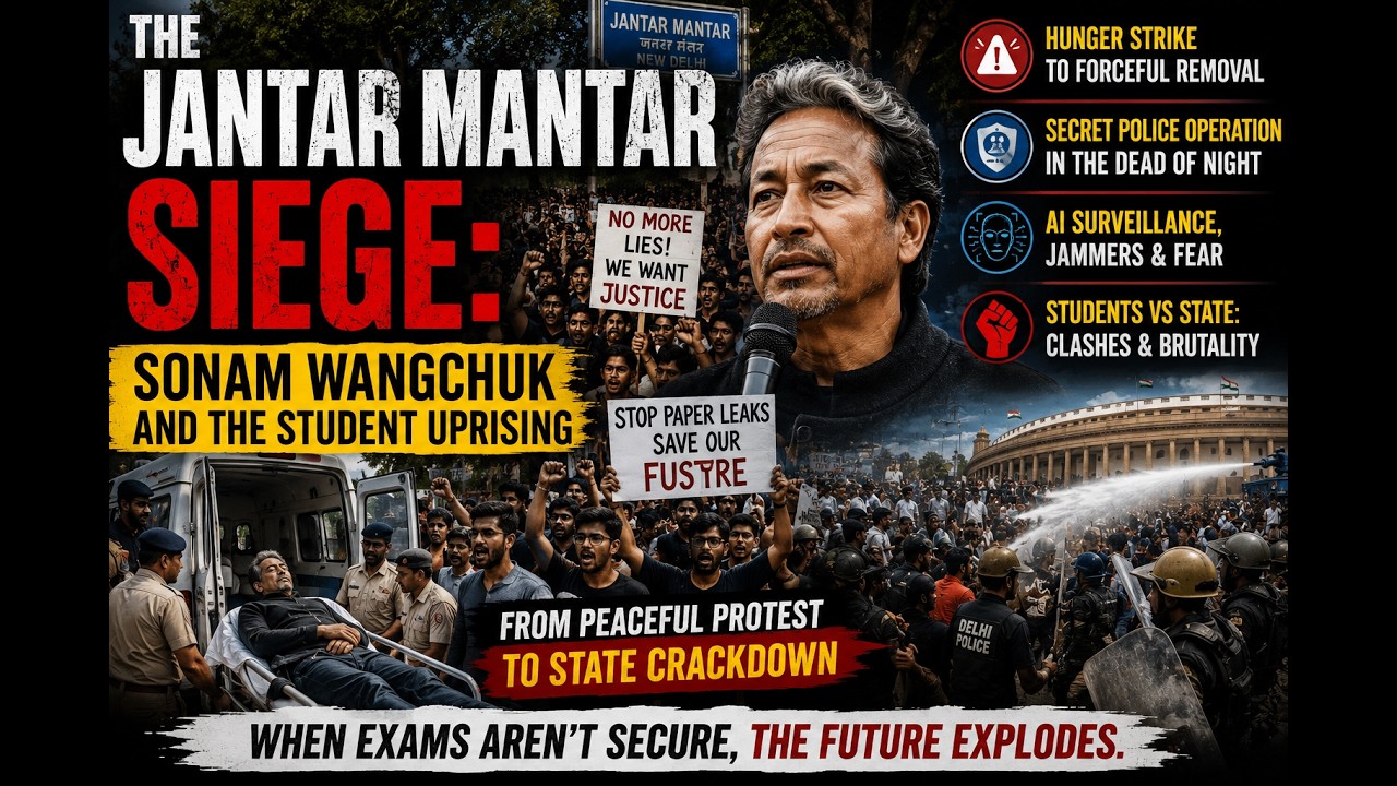 The Jantar Mantar Siege: Sonam Wangchuk, Student Protests & the 2026 Crackdown