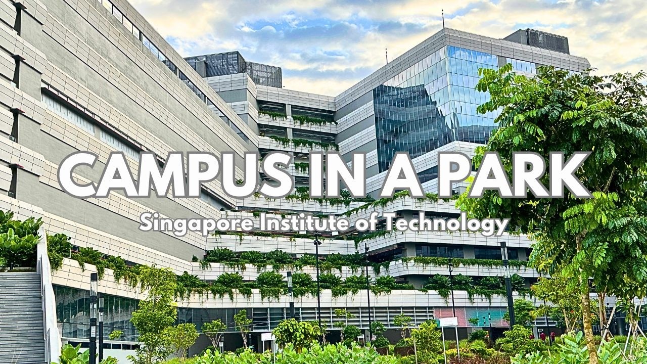 Singapore Institute of Technology SIT, New Punggol Campus in a park