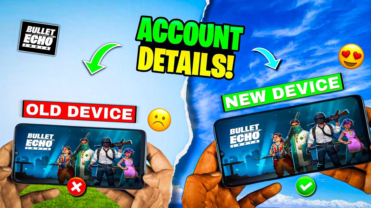Important Account Details - How to open & Play Bullet Echo India Game id on another devices!