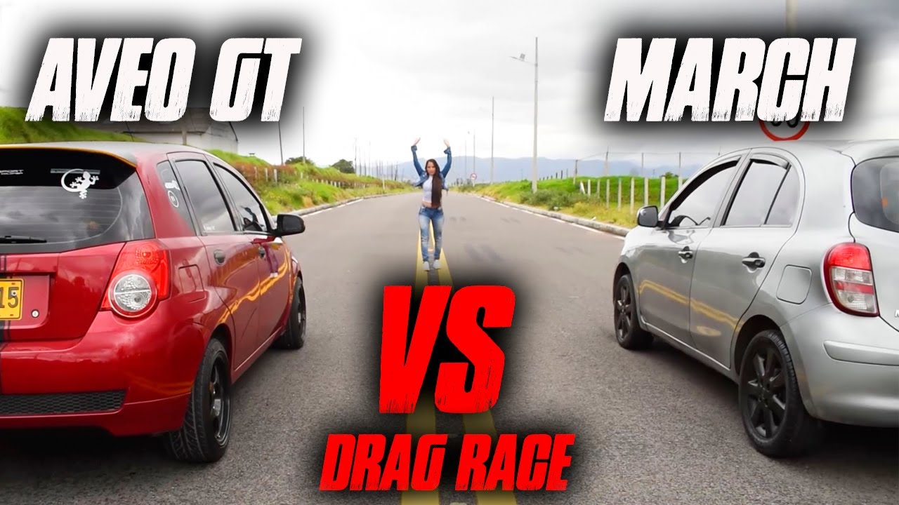 March vs Aveo gt - Drag Race