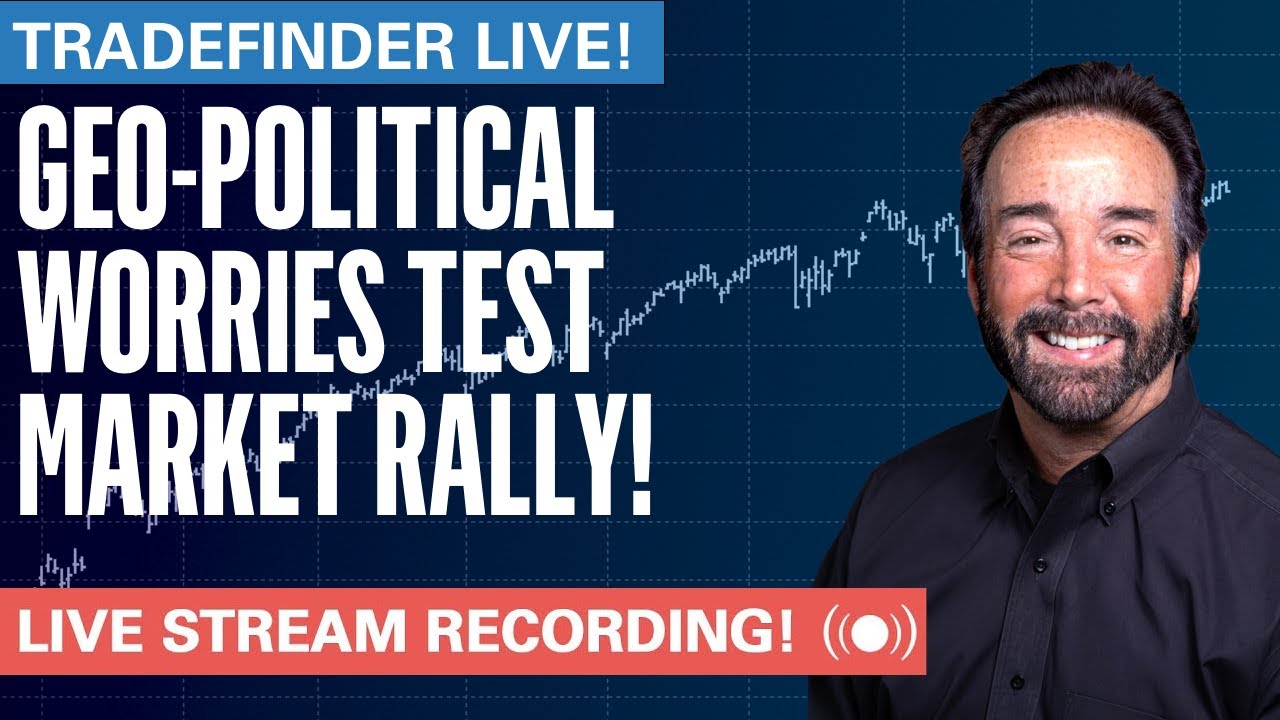TradeFinder LIVE! Geo-Political Worries Test Market Rally! #stocks #elliottwave