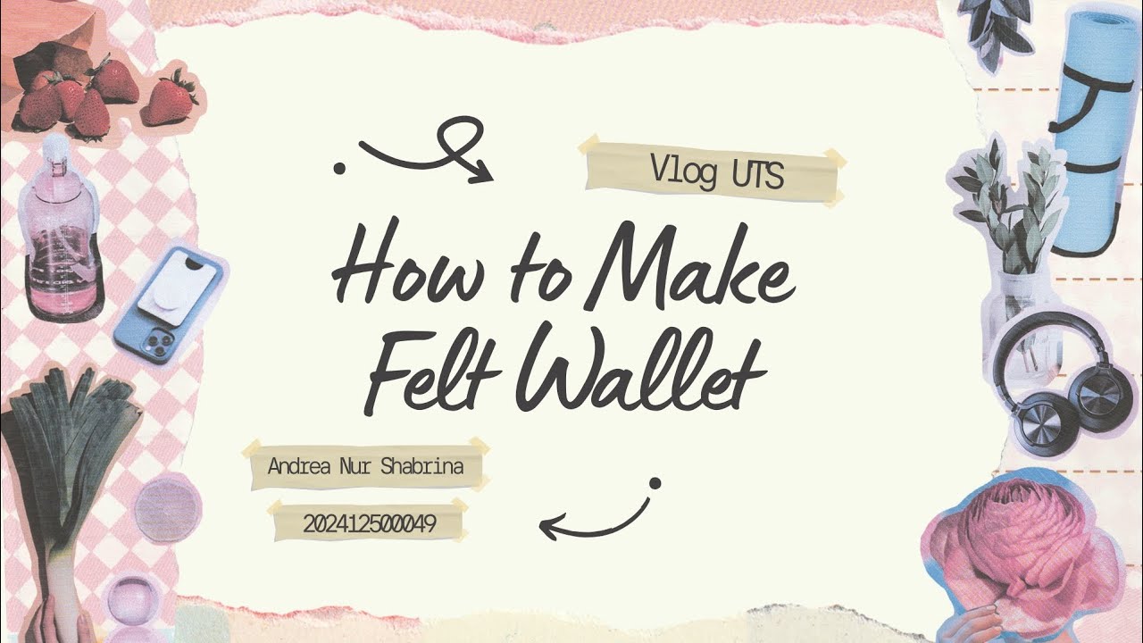 How to Make Cute Felt Wallet | Card and Cash | Tutorial