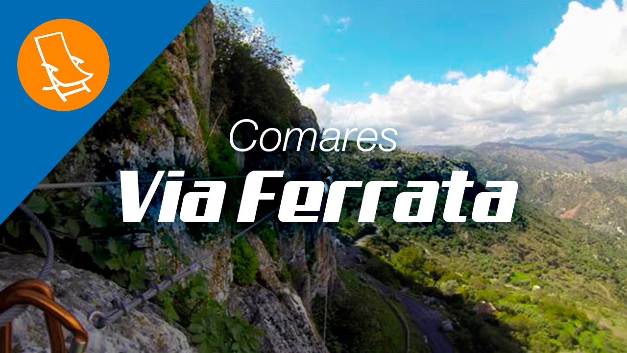 The via ferratas in Comares