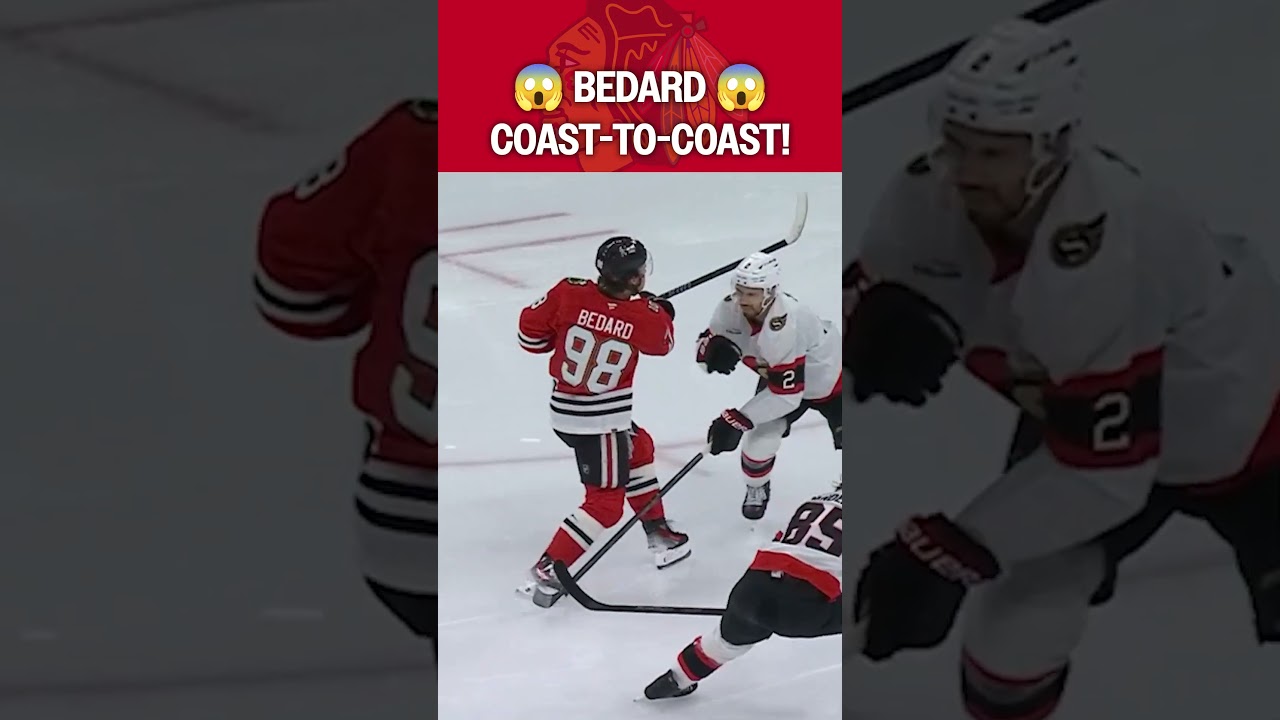 Connor Bedard COAST. TO. COAST. 🏎️💨