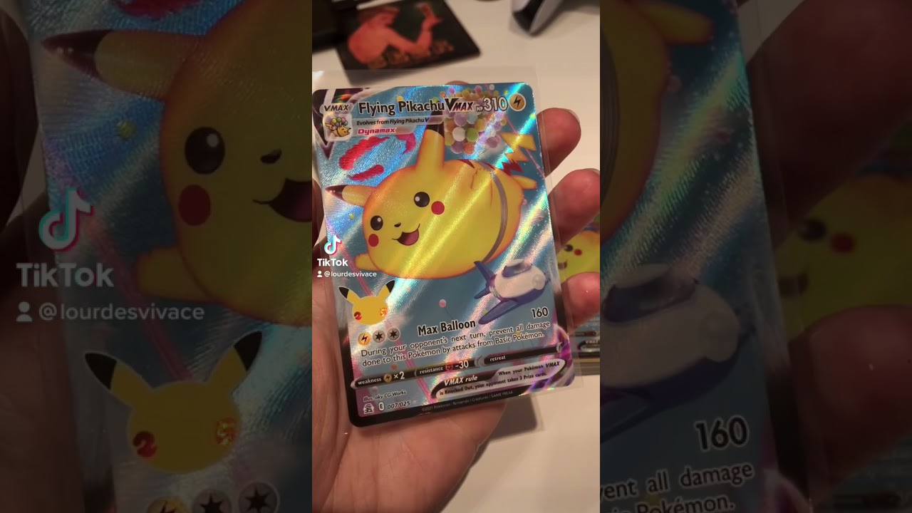 Flying Pikachu Vmax - Pokemon Tcg Base Set Celebrations #shorts