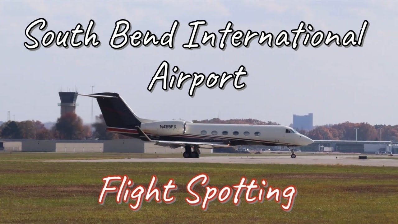 Very Windy Day @ South Bend International Airport SBN Flight Spotting