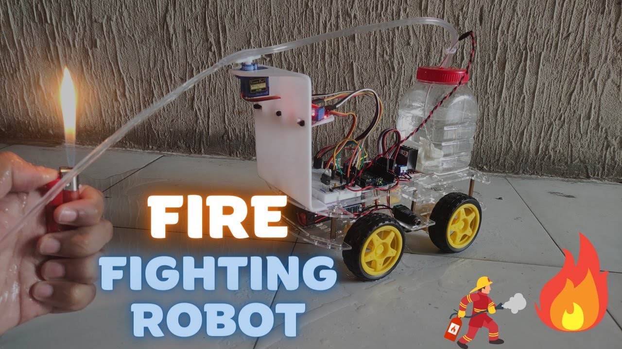 DIY Automatic Fire Fighting Robot | Arduino Fire fighting Robot