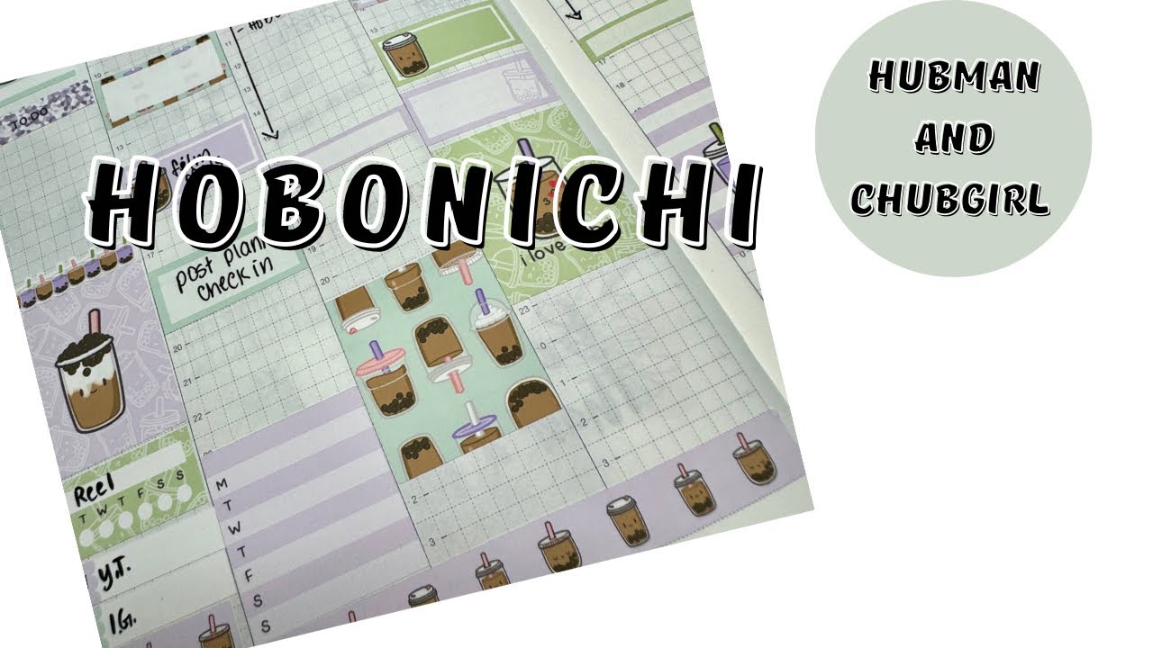 Hobonichi | Plan With Me | Hubman and Chubgirl Stickers
