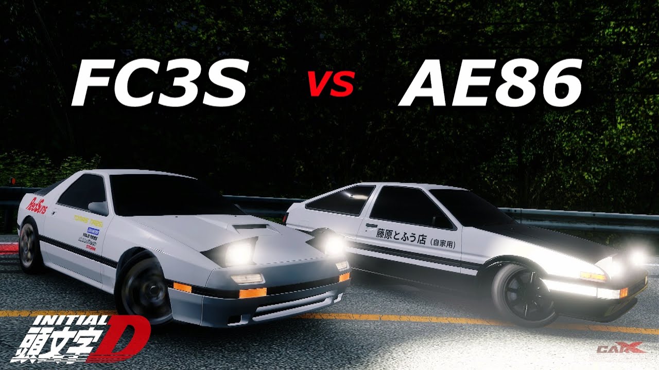 Initial D - AE86 vs FC3S (Recreation) | CarX Drift Racing Online