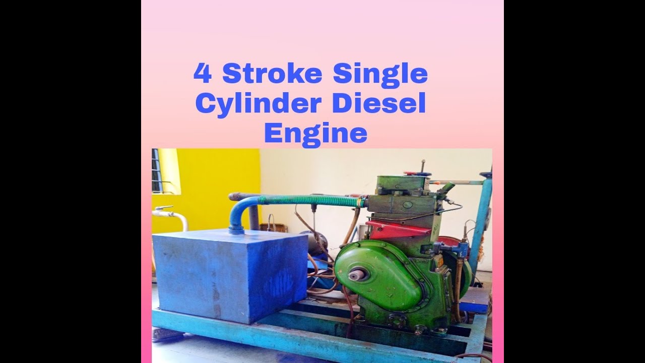 4 Stroke Single Cylinder Diesel Engine Performance Test, experiment, Ec lab, 5th Sem, Mechanical.