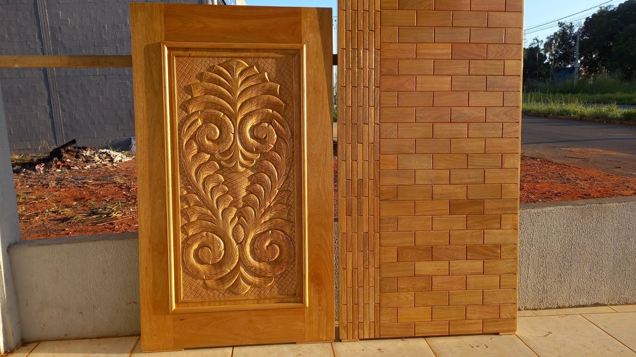 fabricando uma porta com sobras de madeira