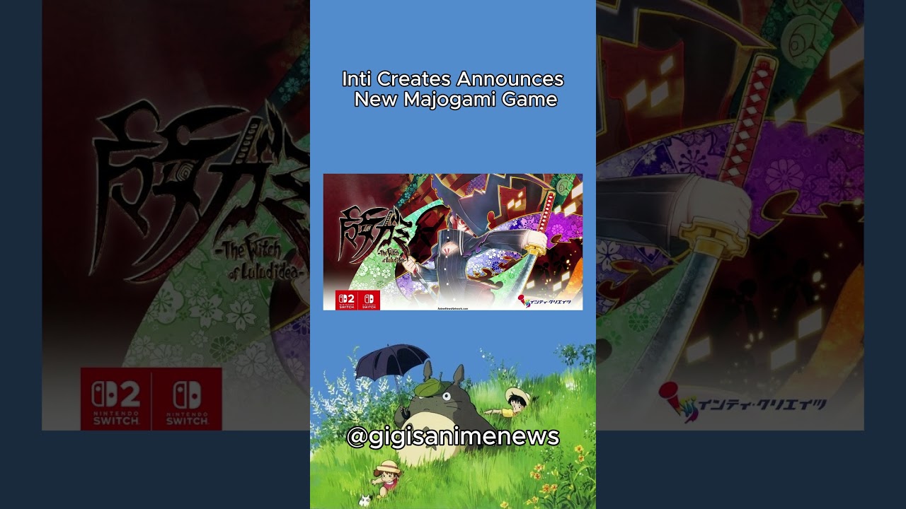 Inti Creates Announces New Majogami Game #animenews #manga #anime #shorts  #youtubeshorts