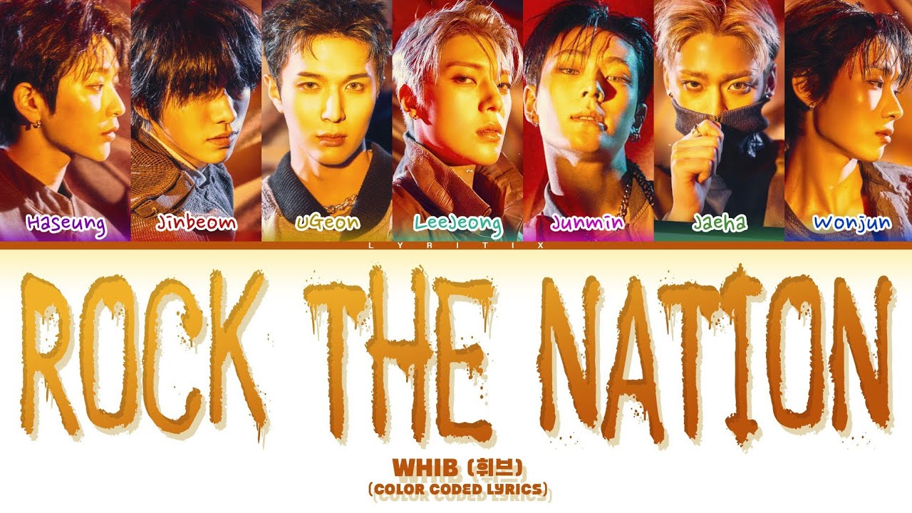 WHIB (휘브) 'ROCK THE NATION' Color Coded Lyrics | Lyritix 