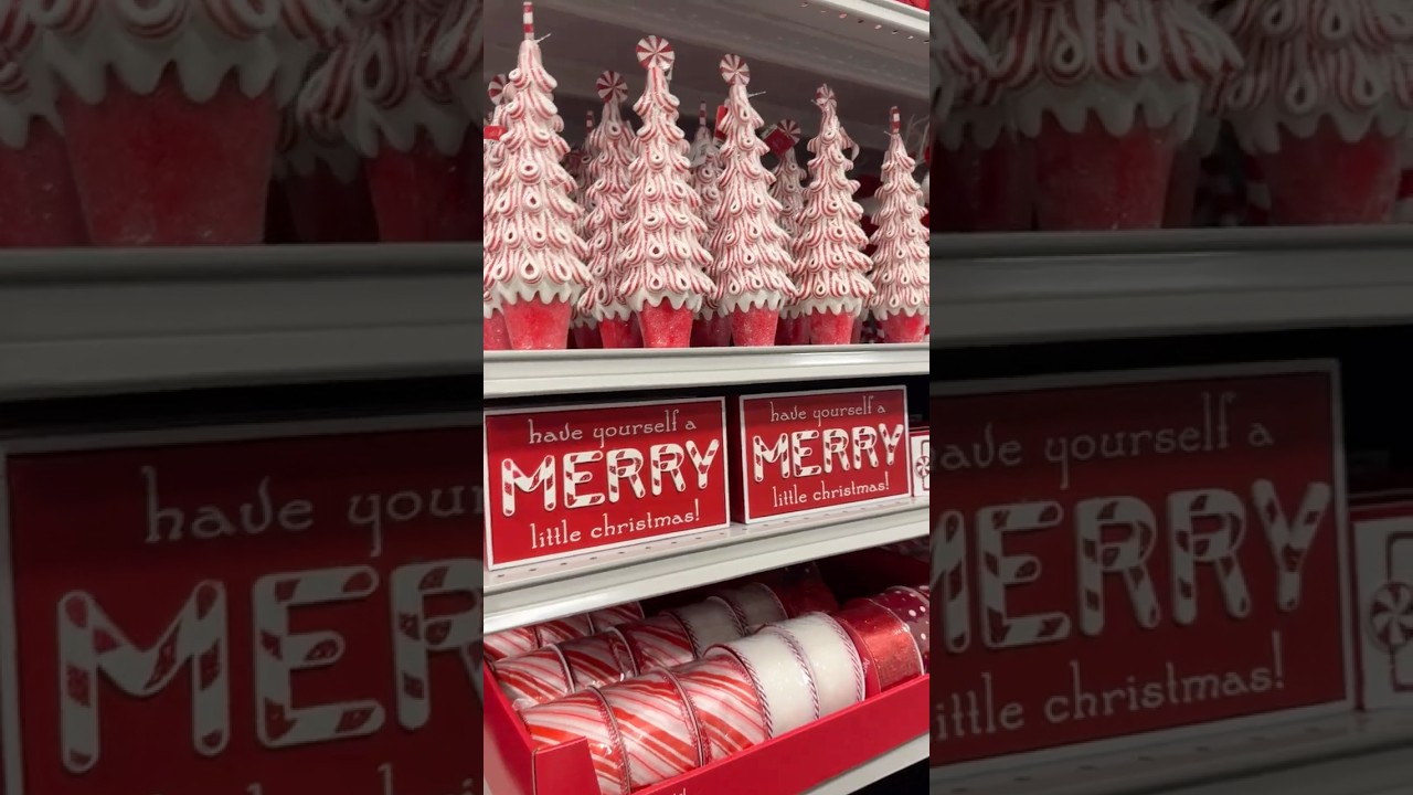 🌟Peppermint themed Christmas decor @athomestores
