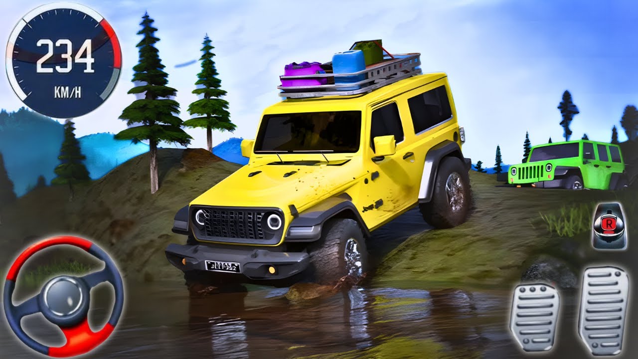 Real Offroad Jeep Adventure 3D: Mud & Rocks Driving (Free to Use) - Android Gameplay