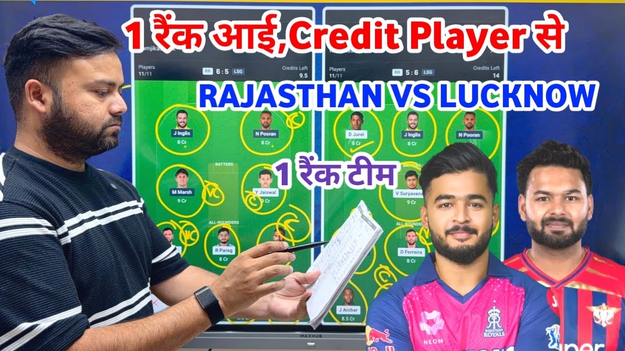 RR vs LSG Dream11 Team Prediction || Rajasthan Royals vs Lucknow Super Giants Match Prediction ||