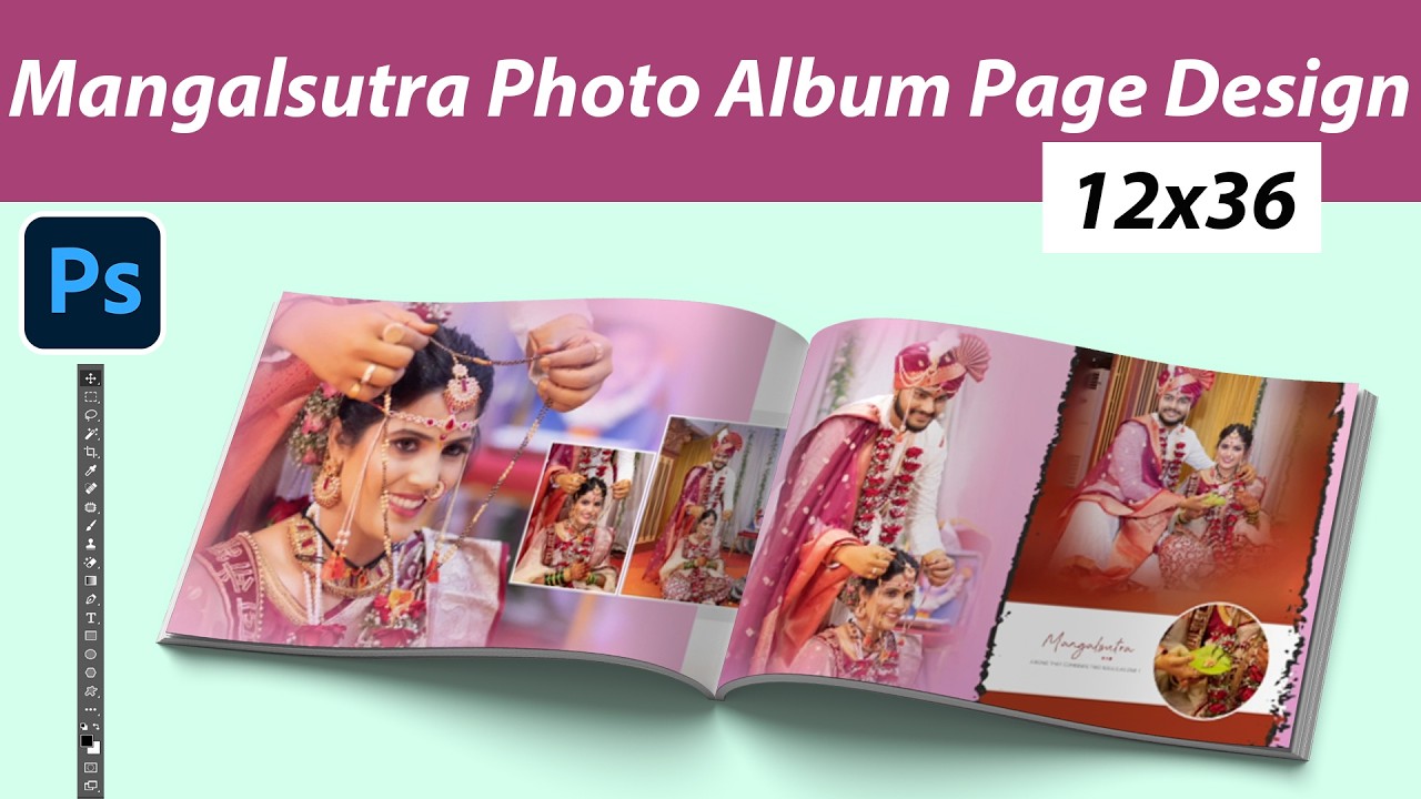 How to Design Mangalsutra Album Page in Photoshop Step by Step
