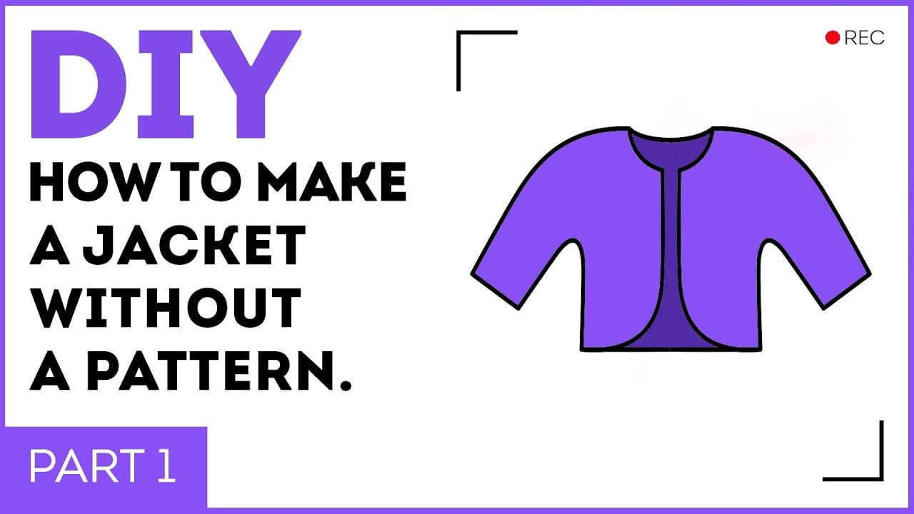 DIY: How to make a jacket without a pattern. How to sew a jacket. Sewing tutorial.