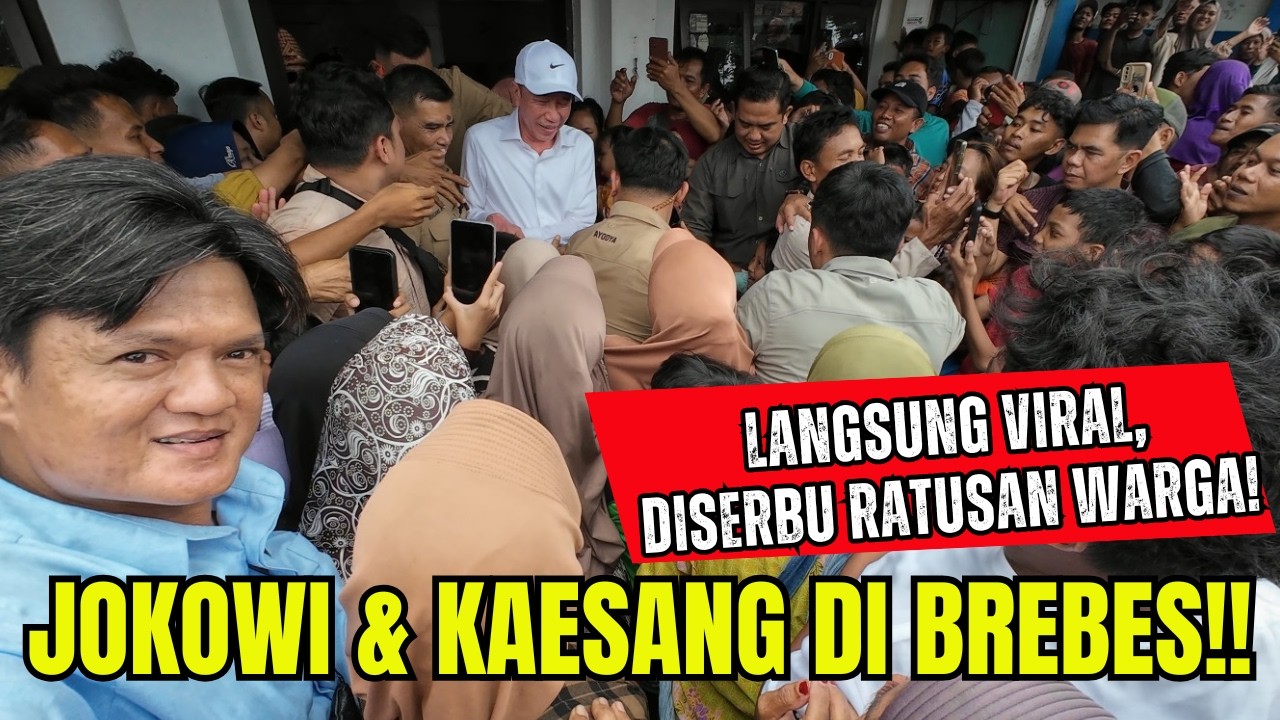 JOKOWI & KAESANG TIBA DI BREBES!! MAKAN SATE KAMBING KARYO, JADI VIRAL DISERBU RATUSAN WARGA!