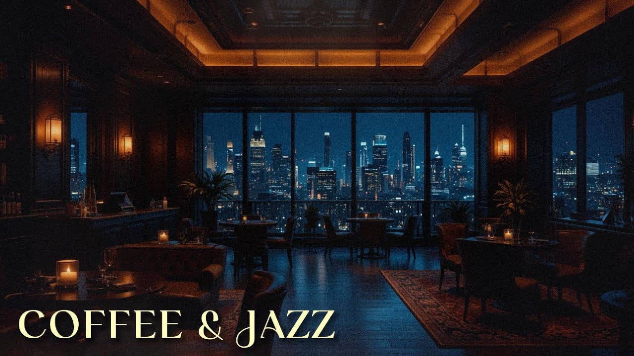 Midnight Jazz & Rain in a Luxury Penthouse - 1 Hour Relaxing Jazz Music
