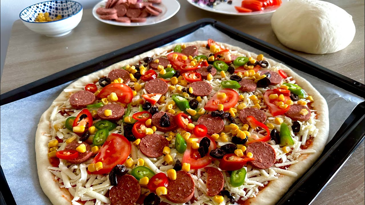 ABARTMIYORUZ🔝TÜM ZAMANLARIN EN İYİ PİZZA TARİFİ🤌🏻😋DOMİNOS PİZZA💯#pizzayarifi