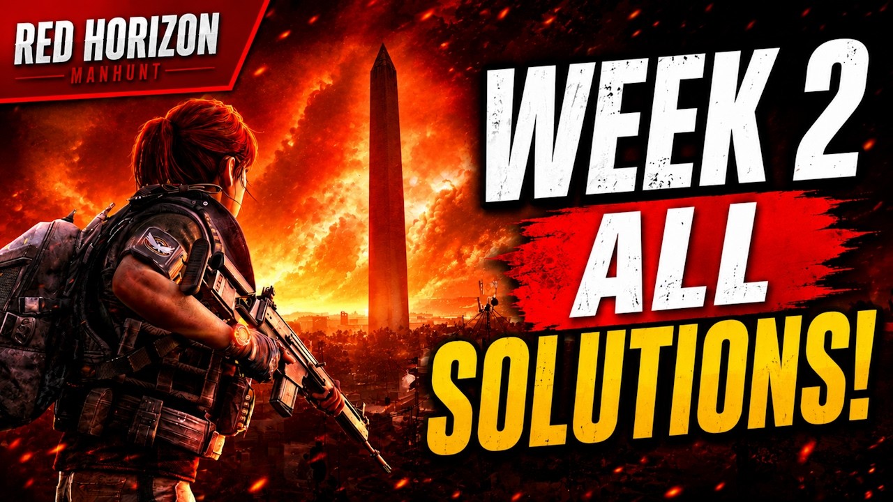 ALL Week 2 Scout Solutions! Red Horizon Manhunt Guide | The Division 2