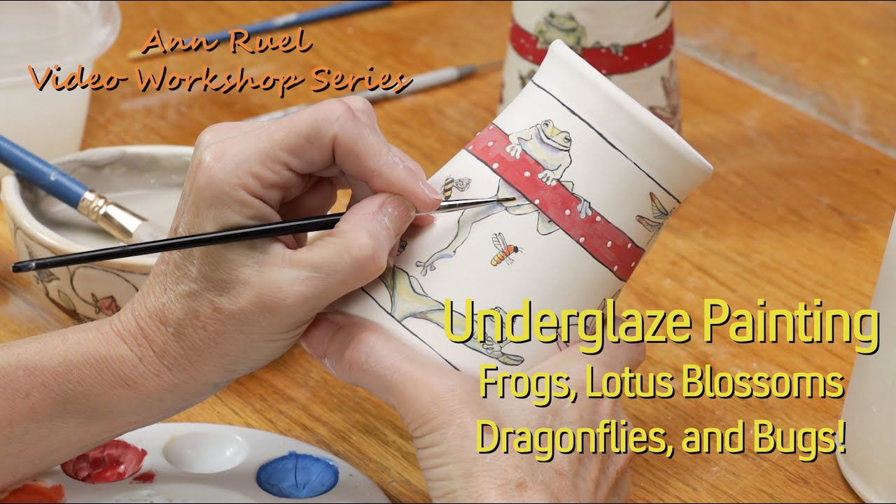 Underglaze Painting Frogs, Lotus Blossoms, Lily Pads, and Bugs! Trailer