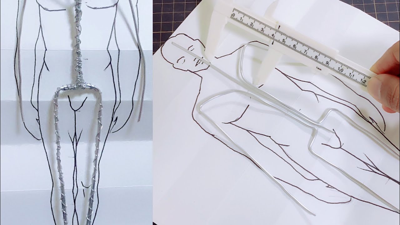 Making a 13” Figure Armature  FIGURE MODELING - PART 1 13インチのフィギュアアーマチュアフィギュアモデリングの作成-パート1