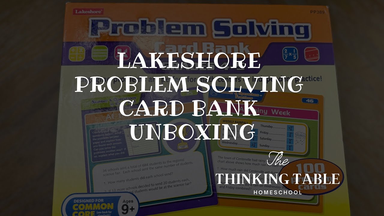 Lakeshore Problem solving Card Bank Unboxing