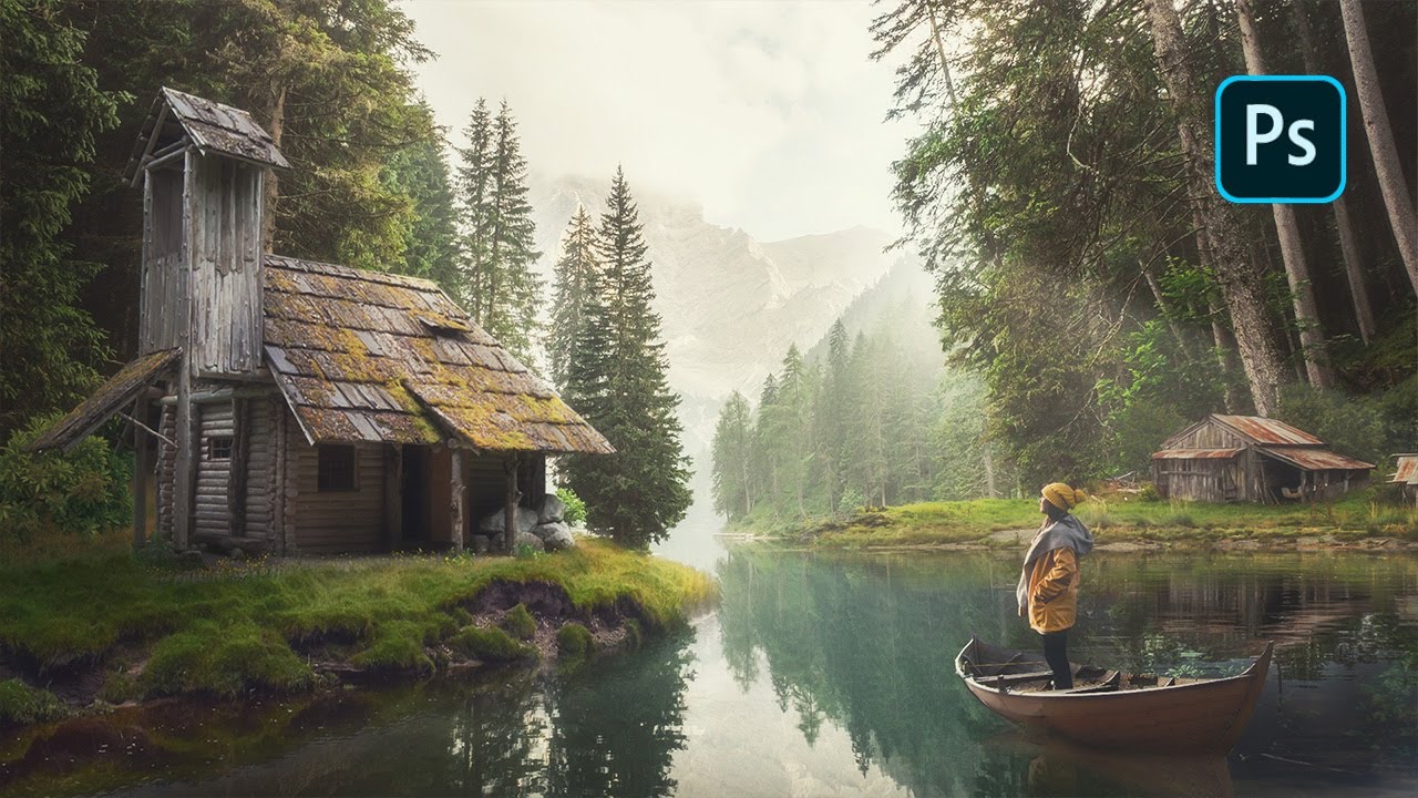 hidden beauty of nature - Realistic photoshop manipulation | free PSD file