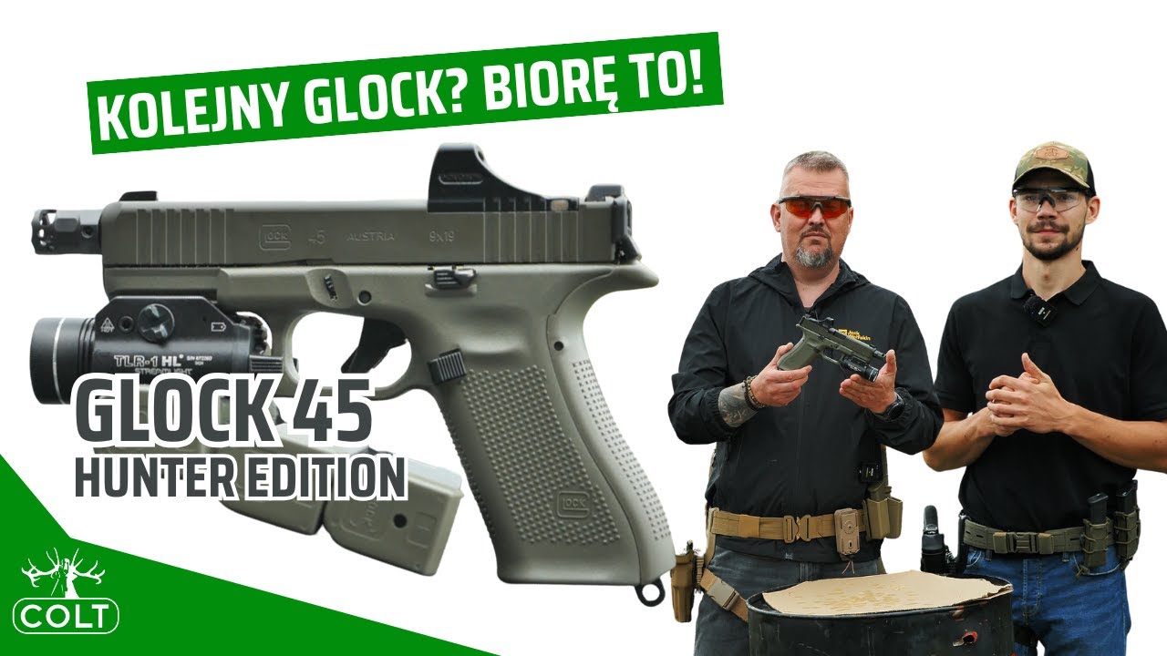 Glock dopieszczony już w fabryce! Jak działa zielony Glock 45 Hunter Edition?
