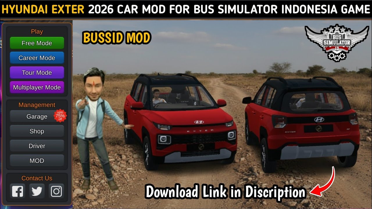 Download NEW Hyundai Exter 2026 BUSSID Mod | Full Install Guide forAndroid 2026 Car Mod For Bussid 