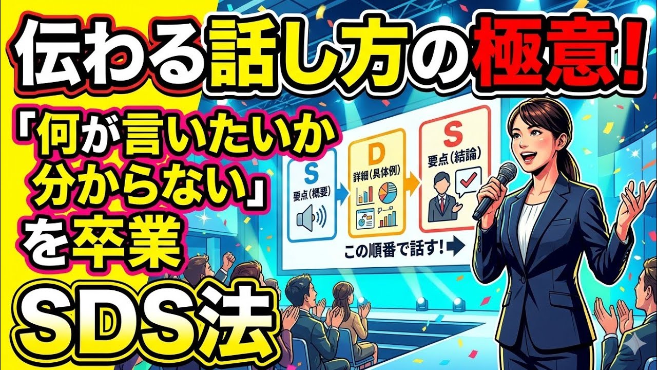 SDS法を徹底解説！面接・営業・プレゼンで成果を出す話し方の極意