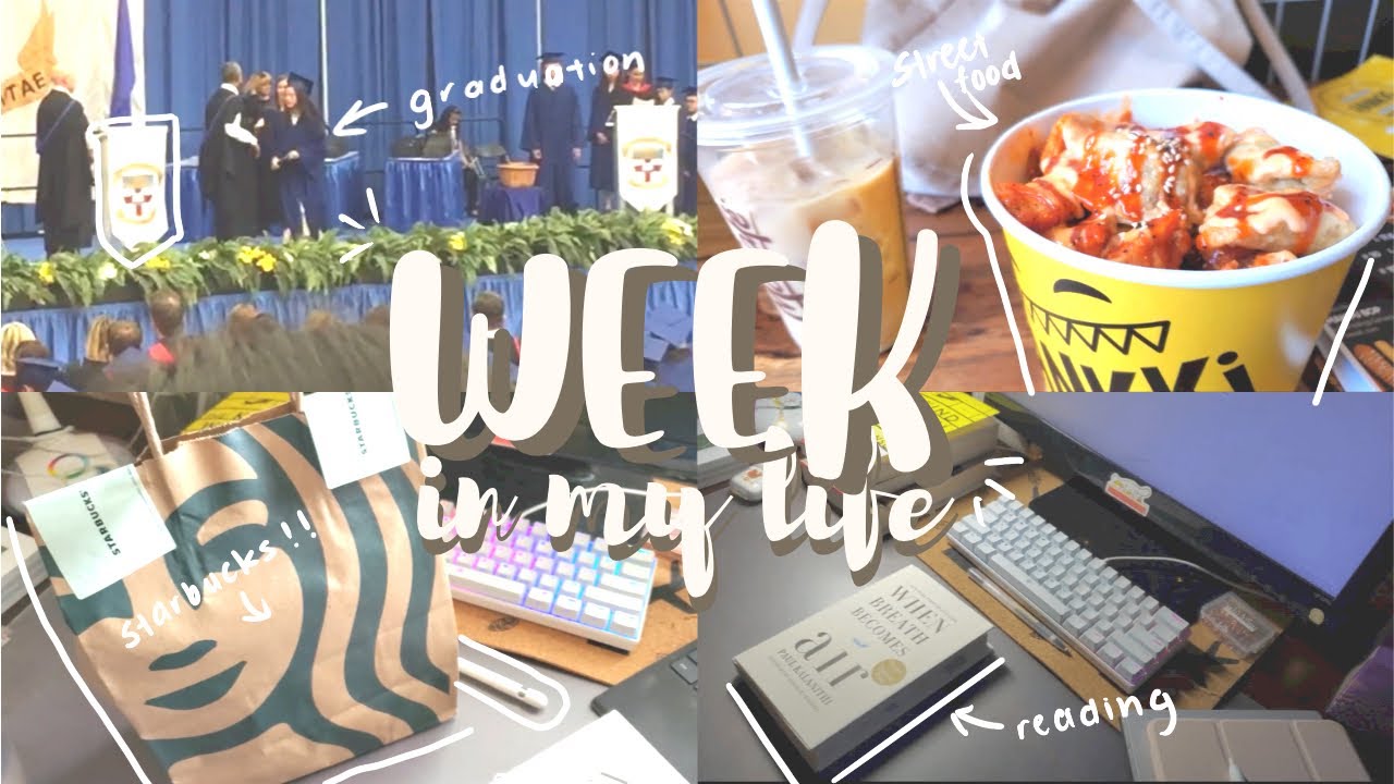 ❤STUDY VLOG❤ | One week of studying + my life + Graduation