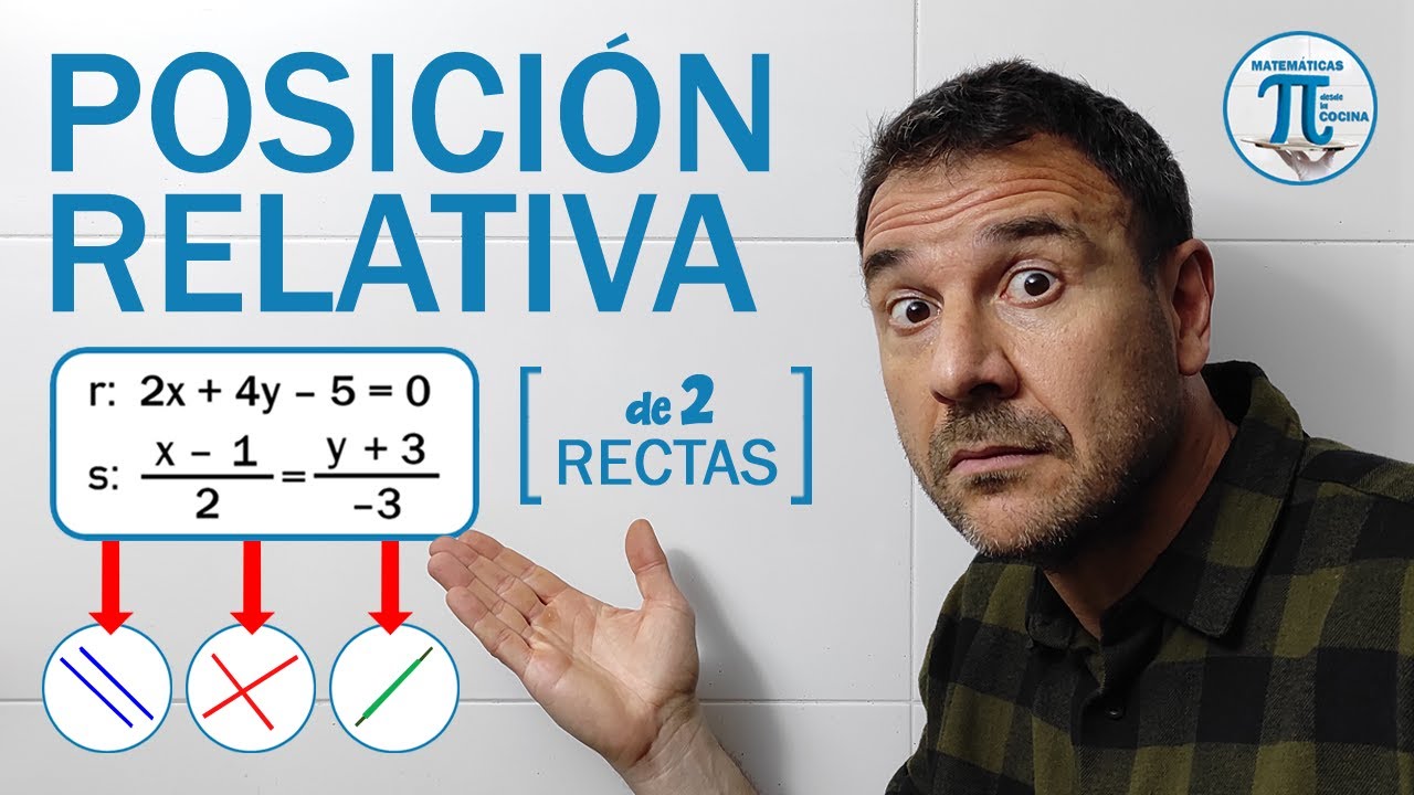 POSICIÓN RELATIVA de 2️⃣ RECTAS | Ejercicio #1 | Geometría analítica ♐