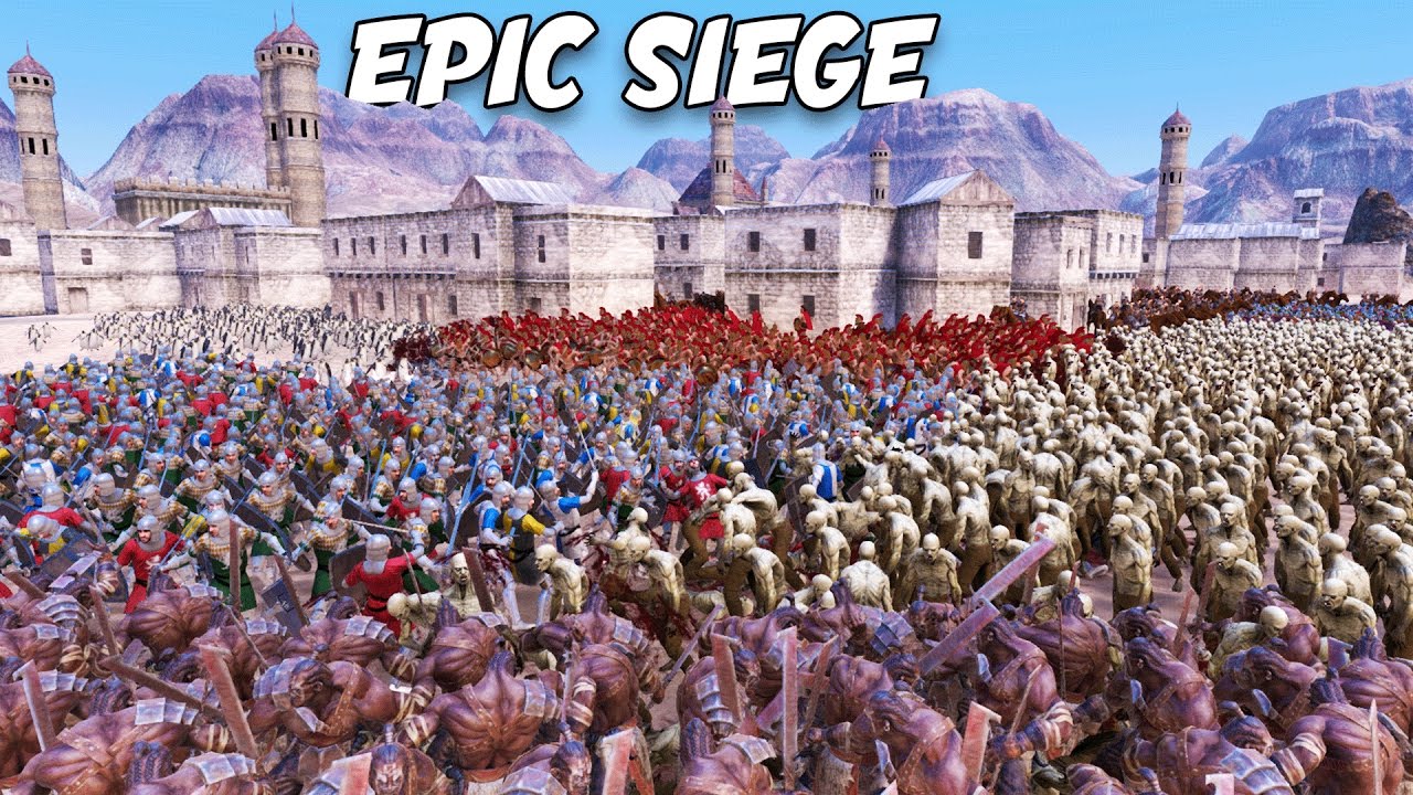 UEBS KING OF THE HILL!  Epic City Battle FFA Ultimate Epic Battle Simulator