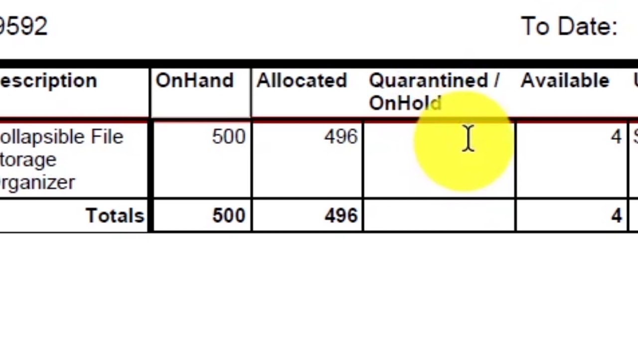 How to read warehouse stock status report at Worldcraft Logistics